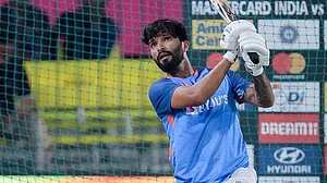Photo: X/Rajat Patidar : Andhra Vs Madhya Pradesh Highlights, Syed Mushtaq Ali Trophy Super League: File photo of MP skipper Rajat Patidar.