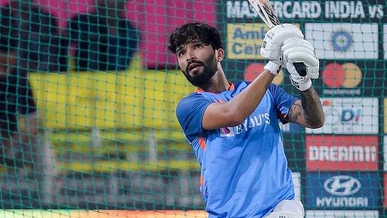 Andhra Vs Madhya Pradesh Live Score, Syed Mushtaq Ali Trophy Super League: File photo of MP skipper Rajat Patidar - Photo: X/Rajat Patidar