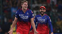 IPL 2026 Auction: Why Overseas Players Can’t Earn More Than INR 18 Crore - Explained | Photo: AP/Kashif Masood : RCB's Cameron Green celebrates DC's Tristan Stubbs wicket