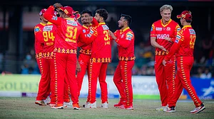 Photo: X/Nepal Premier League : Sudur Paschim Royals Vs Lumbini Lions Highlights, Nepal Premier League Final: SPR celebrate a wicket in Kirtipur.