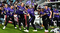 X/WBBL : Hobart Hurricanes celebrate their win over Perth Scorchers in the Women's Big Bash League 2025 final.