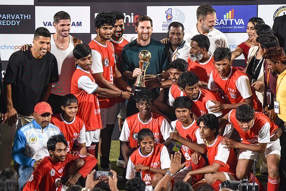 GOAT India Tour 2025 Lionel Messi in Hyderabad-Revanth Reddy 