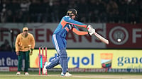 Abhishek Sharma Dominates Elite First-Ball Six List As India Beat South Africa By Seven Wickets In 3rd T20I | Photo: AP/Ashwini Bhatia : India's Abhishek Sharma plays a shot during the third T20 cricket match between India and South Africa in Dharamshala.