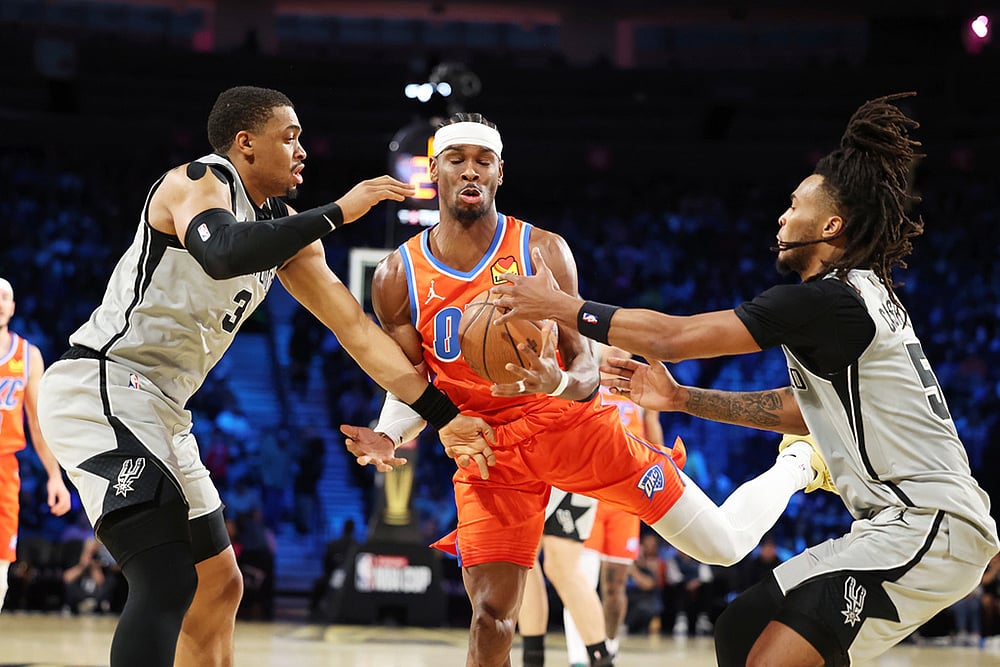 Oklahoma City Thunder Vs San Antonio Spurs NBA Cup semifinals-Shai Gilgeous-Alexander