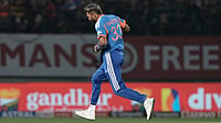Hardik Pandya Joins Jasprit Bumrah, Arshdeep Singh In Elite 100 T20I Wickets Club During IND Vs SA 3rd Match (AP Photo/Ashwini Bhatia) : India's Hardik Pandya celebrates the wicket of South Africa's Tristan Stubbs during the third T20 cricket match between India and South Africa in Dharamshala, India, Sunday, Dec. 14, 2025