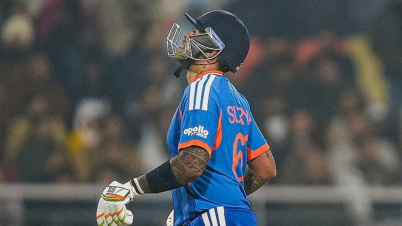 India Vs South Africa Live Cricket Score, 3rd T20I: Suryakumar Yadav was dismissed for 5 in the second game. - Photo: PTI