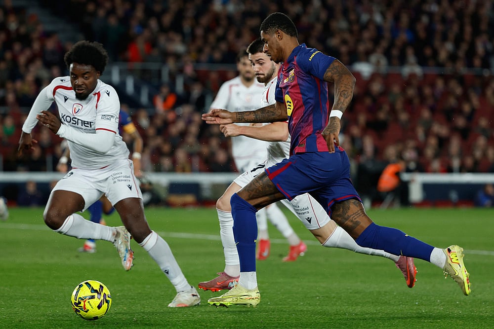 Barcelona vs Osasuna La liga match-Marcus Rashford
