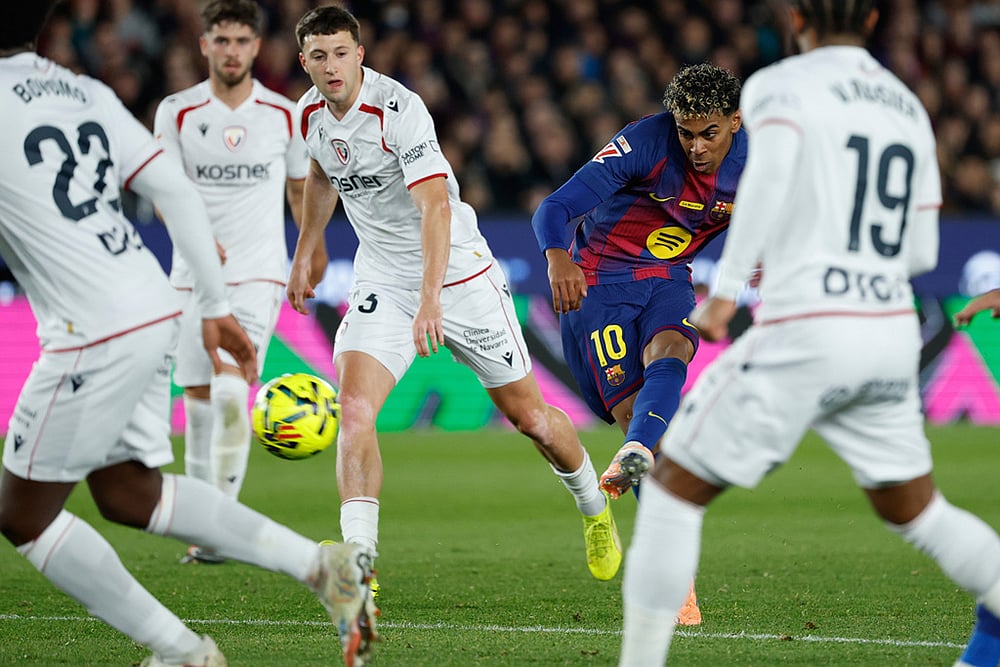 Barcelona vs Osasuna La liga match-Lamine Yamal