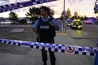 Bondi Beach Terror Suspect Was Hyderabad Native With Indian Passport | Photo: AP/Mark Baker : Police cordon off an area at Bondi Beach after a reported shooting in Sydney.