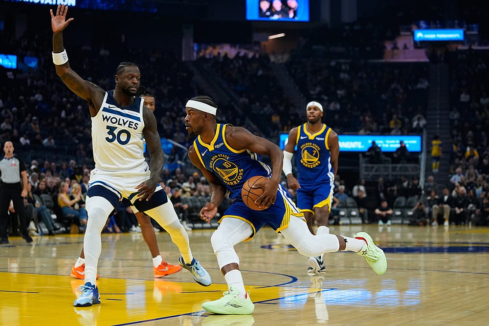 Minnesota Timberwolves vs Golden State Warriors NBA game-Julius Randle