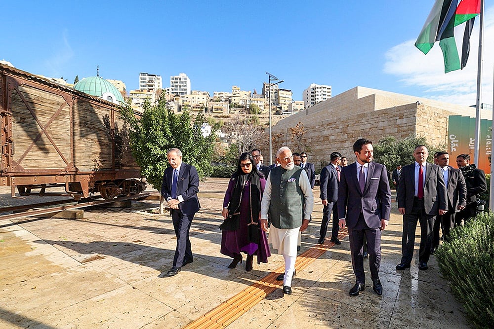 PM Modi at The Jordan Museum in Jordan