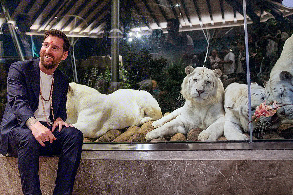 Messi visits Vantara in Gujarat