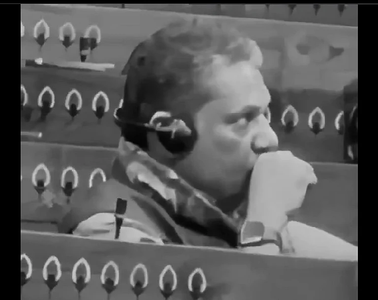 The 35-second clip, posted on X by the BJP leader shows Azad seated in the House and making a gesture that resembled smoking. - Screengrab from the video posted by Amit Malviya on X