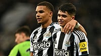 Newcastle United 2-1 Fulham, EFL Cup: Late Lewis Miley Header Sends Holders Into Semis Lewis Miley (R) was the Newcastle match-winner