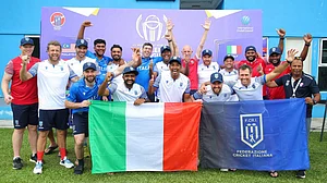 | Photo: X/FedCricket : File photo of the Italy national cricket team.
