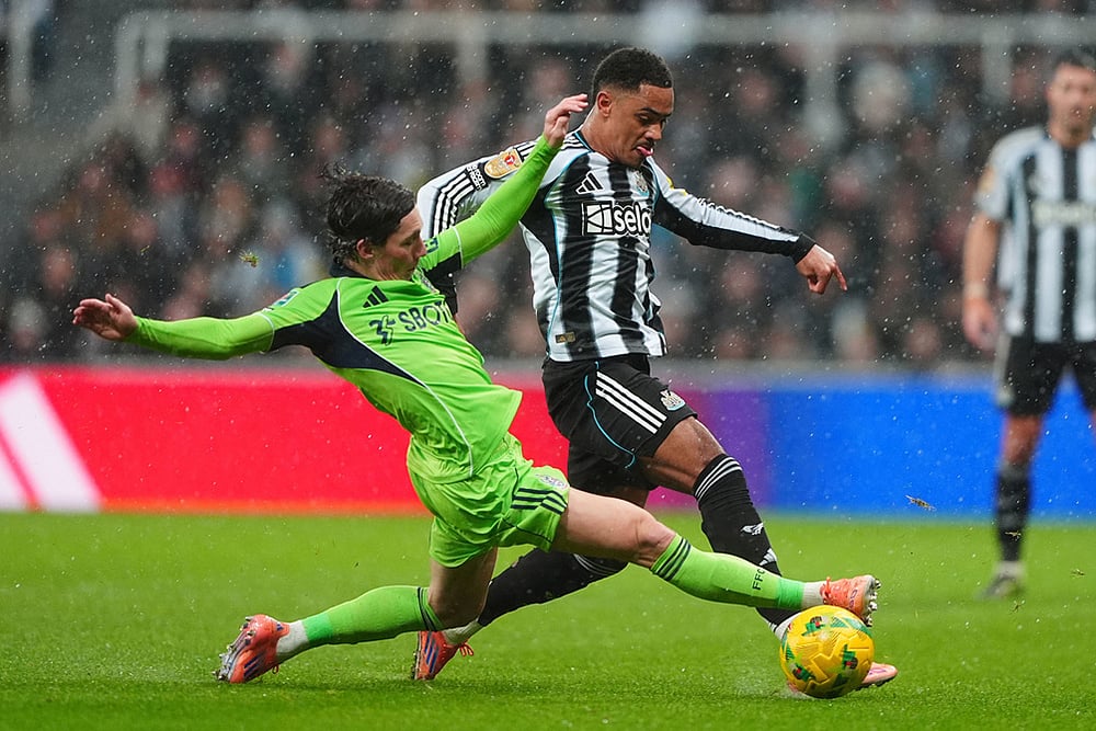 Newcastle vs Fulham EFL Cup Soccer-Harry Wilson