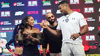 Jake Paul Vs Anthony Joshua Live Streaming: Time, Fight Card, Where To Watch, Venue - All You Need To Know AP/Lynne Sladky : Anthony Joshua, right, talks with Alycia Baumgardner, left, during a news conference promoting their upcoming heavyweight boxing matches