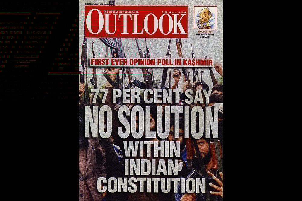 Outlook’s First: In the first-ever opinion poll conducted in the Kashmir Valley, pro-azadi feelings emerged strong. The issue also explored the new phenomenon of militant vs militant  - null