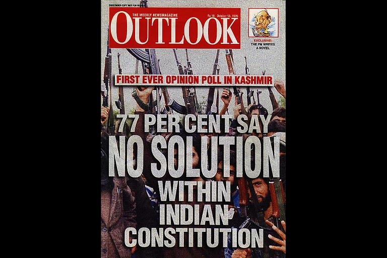 Outlook’s First: In the first-ever opinion poll conducted in the Kashmir Valley, pro-azadi feelings emerged strong. The issue also explored the new phenomenon of militant vs militant - null