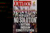 Zone Of Interest: Outlook’s Relentless Reporting Conflict and Change Outlook’s First: In the first-ever opinion poll conducted in the Kashmir Valley, pro-azadi feelings emerged strong. The issue also explored the new phenomenon of militant vs militant