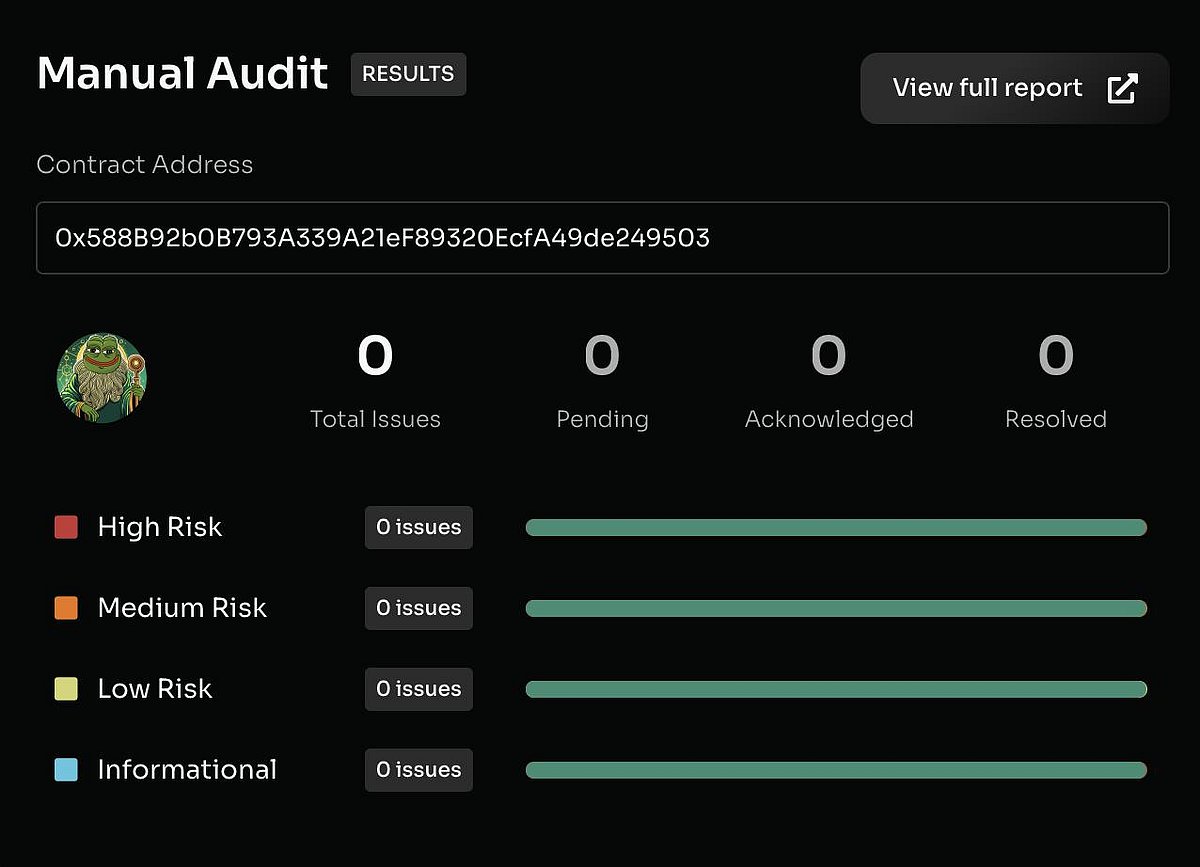 Smart contract audit with no issues