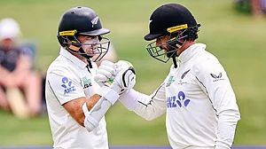 X/BlackCaps : New Zealand Vs West Indies Highlights, 3rd Test Day 1: Devon Conway (right) and Tom Latham stitched together a 323-run opening stand.