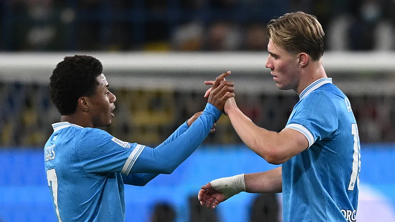 David Neres and Rasmus Hojlund