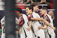 CONMEBOL Copa Libertadores 2026 Round 1 Preview: Tournament Format Explained; Check Live Streaming Details | Photo: AP/Hussein Sayed : Flamengo's Jorginho, right, celebrates with his teammates after scoring his side's opening goal during the FIFA Intercontinental Cup final soccer match between Flamengo and Paris Saint-Germain in Doha, Qatar.