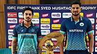 Haryana Vs Jharkhand Live Score, Syed Mushtaq Ali Trophy Final: Ishan's Men Vying With Ankit-Led HRY For Maiden Title Photo: X/BCCI Domestic : Haryana Vs Jharkhand Live Score, Syed Mushtaq Ali Trophy 2025 Final: Captains Ishan Kishan (left) and Ankit Kumar pose with the trophy.