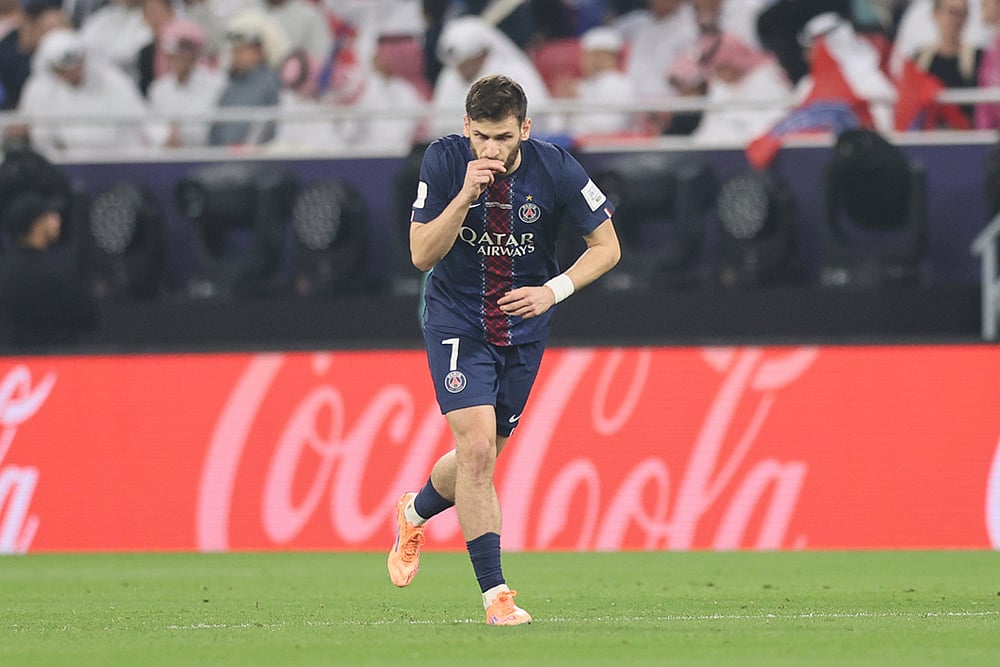 Flamengo Vs PSG Qatar Intercontinental Cup Soccer Final-Khvicha Kvaratskhelia
