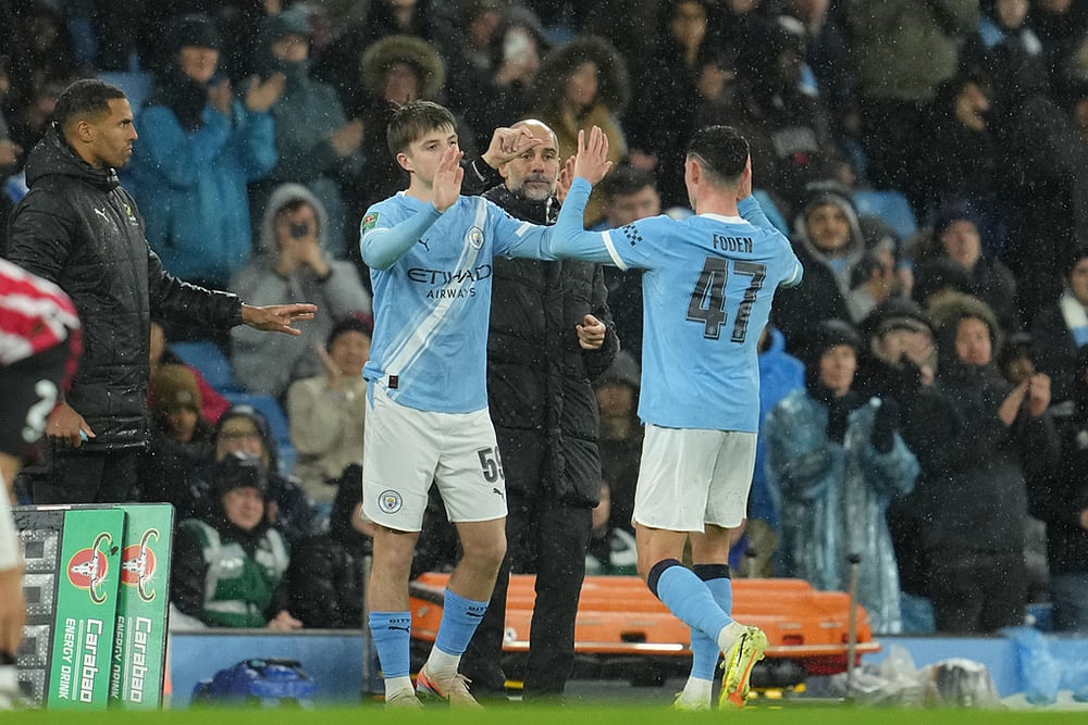 Manchester City vs Brentford EFL Cup Soccer-Phil Foden