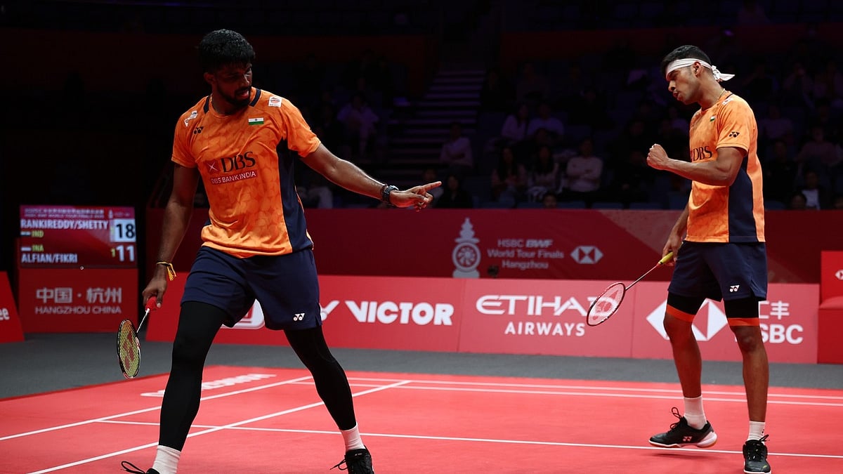BWF World Tour Finals 2025: The third-ranked Indian pair beat the world No. 8 Indonesians in three games to boost their semifinal bid. - BWF/Badminton Photo