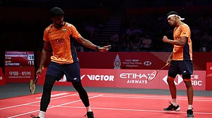 BWF/Badminton Photo : BWF World Tour Finals 2025: The third-ranked Indian pair beat the world No. 8 Indonesians in three games to boost their semifinal bid.