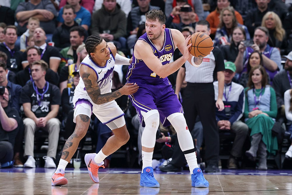 Los Angeles Lakers vs Utah Jazz NBA game-Luka Doncic