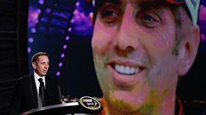 File/AP : Greg Biffle speaks during the season-ending NASCAR awards ceremony while accepting the award for his fifth-place finish in the NASCAR Sprint Cup title race