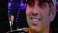 NASCAR Mourns Loss Of Greg Biffle, Family In Tragic Plane Crash In North Carolina File/AP : Greg Biffle speaks during the season-ending NASCAR awards ceremony while accepting the award for his fifth-place finish in the NASCAR Sprint Cup title race