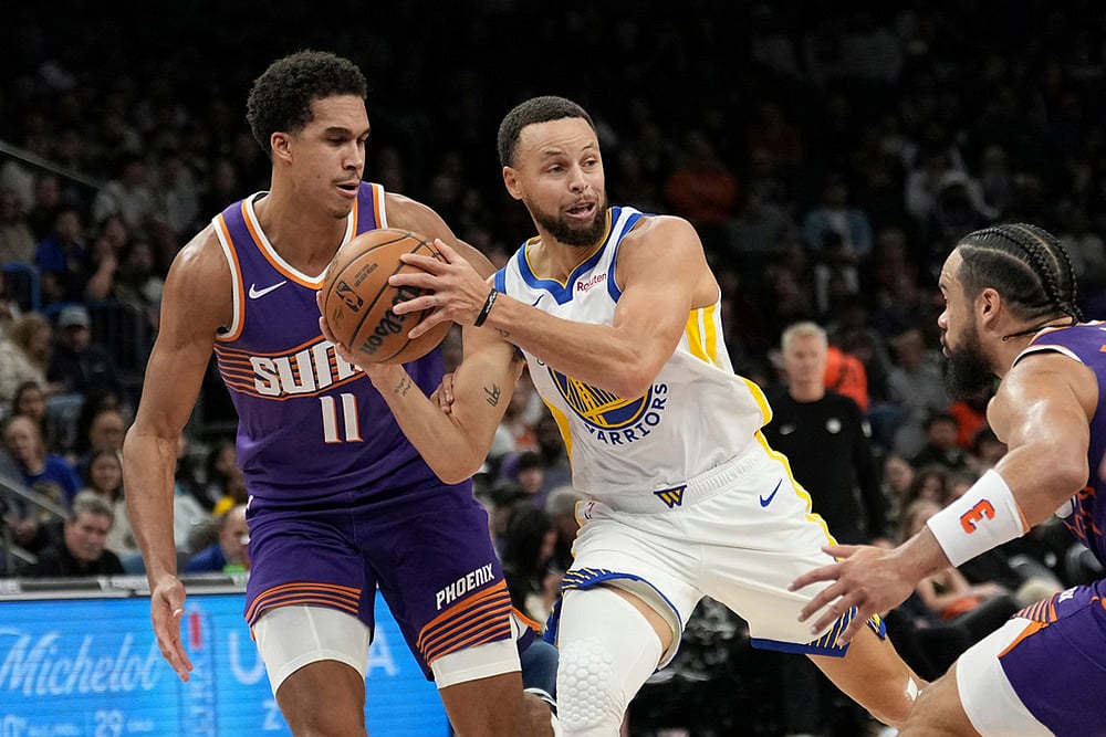 Phoenix Suns Vs Golden State Warriors NBA game-Stephen Curry
