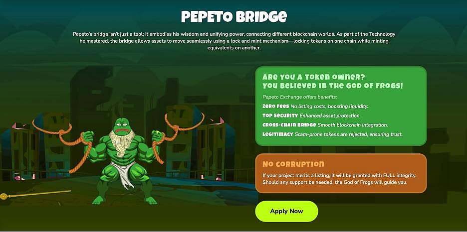 Pepeto Bridge advertisement