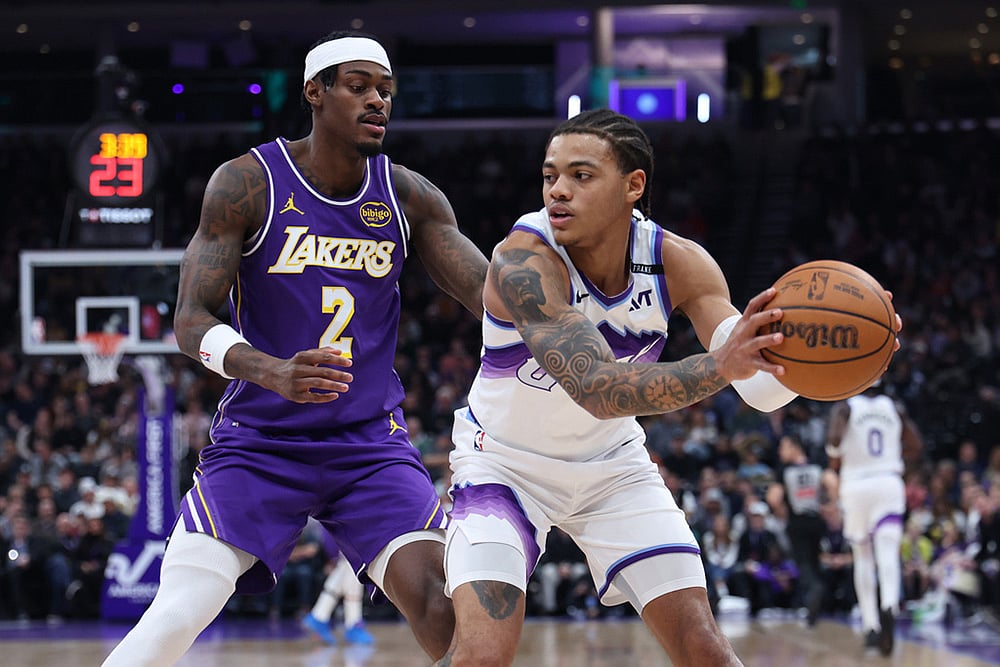 Los Angeles Lakers vs Utah Jazz NBA game-Keyonte George