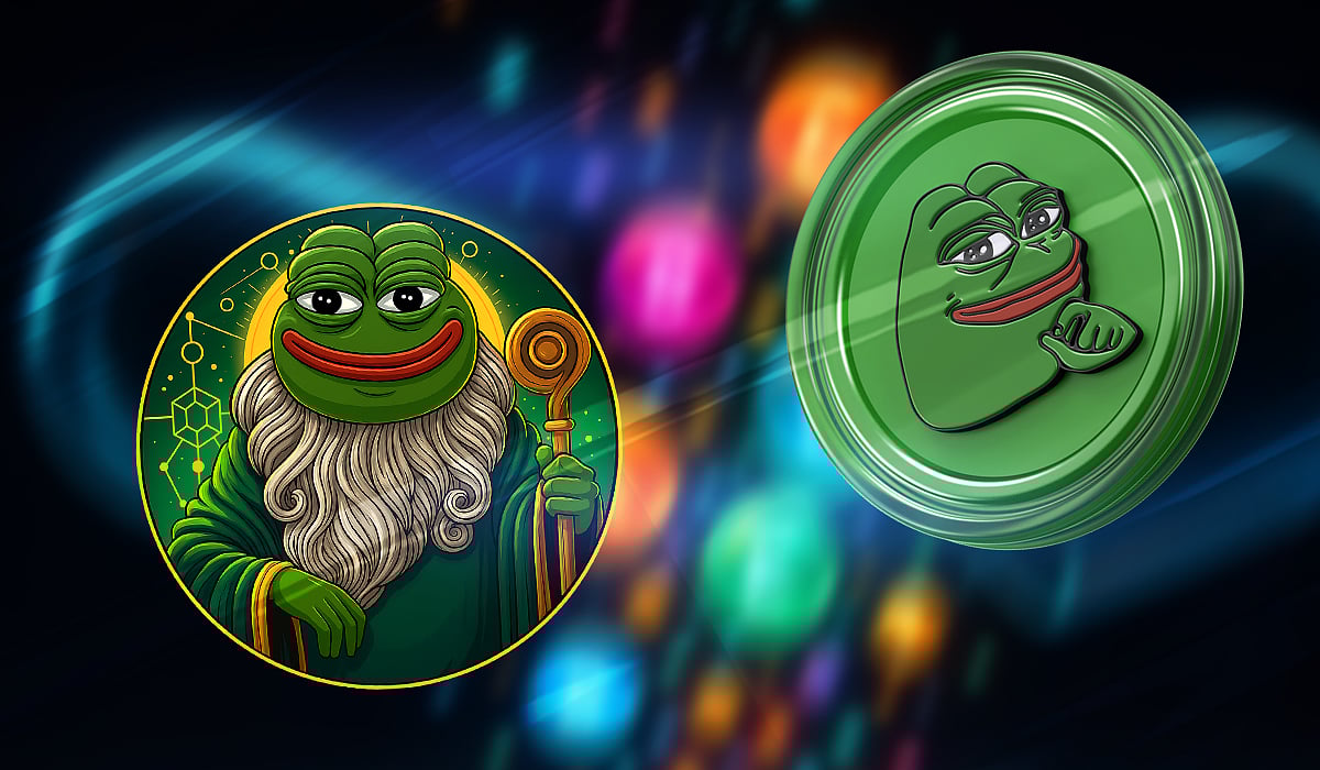 Pepeto and Pepe coin Logos.