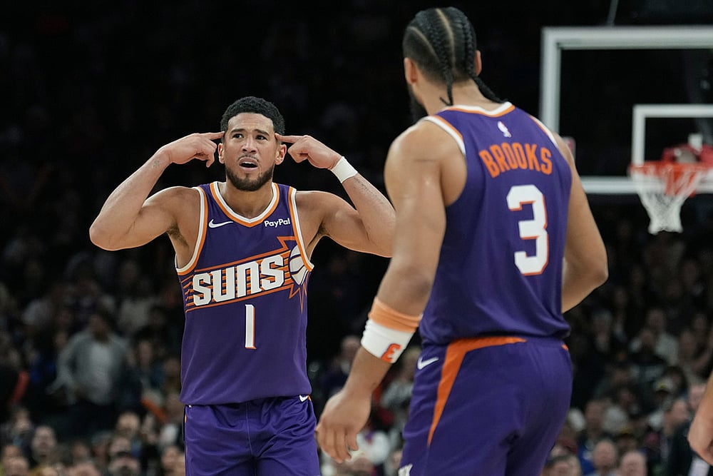 Phoenix Suns Vs Golden State Warriors NBA game-Devin Booker