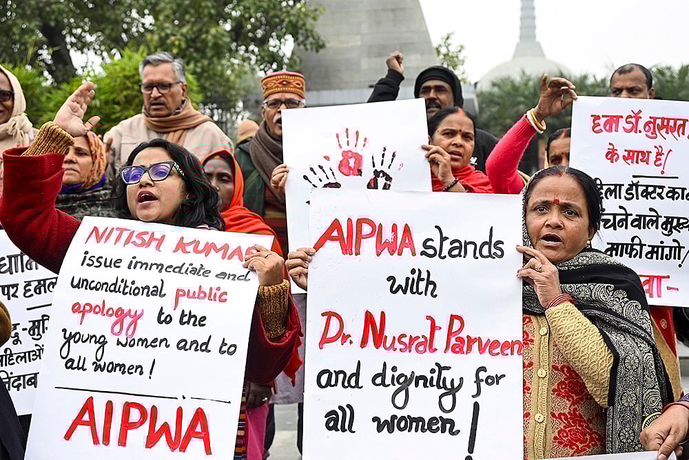 Protest over hijab controversy