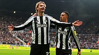 Newcastle 2-2 Chelsea Highlights, Premier League 2025-26: Blues Share Spoils With Magpies At St. James' Park AP/Owen Humphreys : Newcastle's Nick Woltemade, left, celebrates after scoring the opening goal during the English Premier League soccer match.