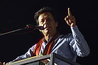 Imran Khan, Wife Receive 17 Years In Toshakhana 2 Corruption Case, Calls For Protests IMAGO / Xinhua : Speaking to his lawyers at Adiala Jail, described the verdict as a “military-style trial decision” and called on supporters to rise for their rights.