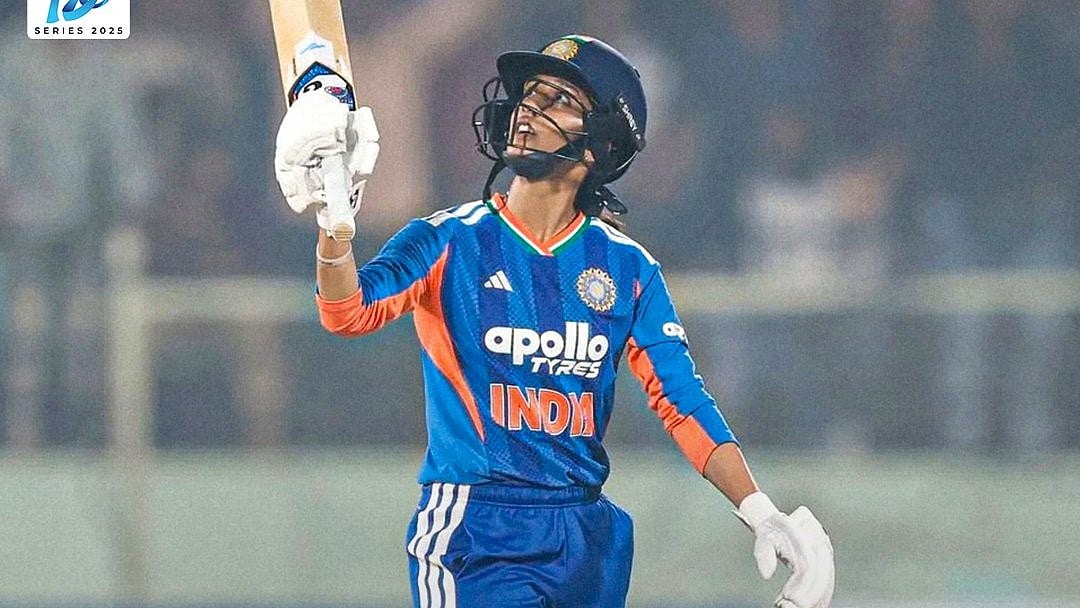 Jemimah Rodrigues smashed a blistering 69* to take India women home in the 1st T20I against Sri Lanka women. - X/Star Sports