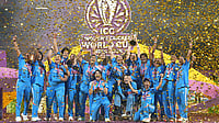 Year-Ender 2025: A Look Back At Ten Unforgettable Indian Sports Moments AP : India celebrate with the trophy after their win over South Africa in the ICC Women's Cricket World Cup final in Navi Mumbai.