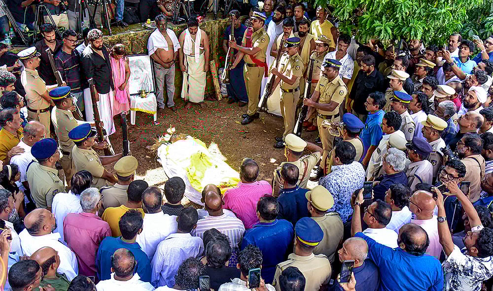 Malayalam actor Sreenivasans funeral