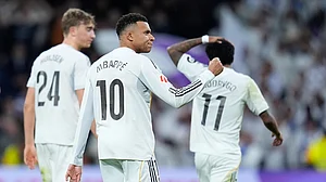 Kylian Mbappe netted his 59th goal of 2025 for Madrid