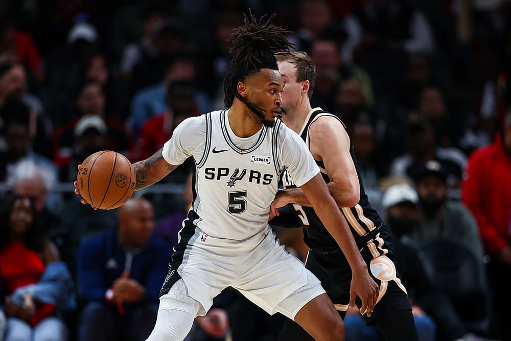 San Antonio Spurs vs Atlanta Hawks NBA basketball-Stephon Castle