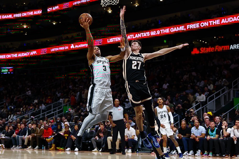 San Antonio Spurs vs Atlanta Hawks NBA basketball-Keldon Johnson